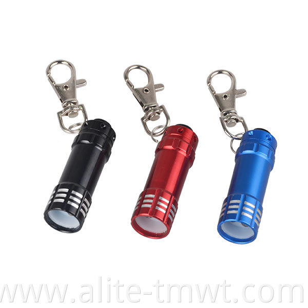 Factory Price Metal Aluminum LED Key Chain Mini Flashlight Keychain Light Torch LED Keyring